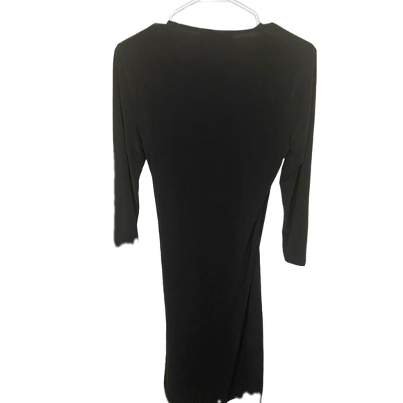 Black Label By EVAN PICONE 
3/4 Sleeve Wrap Dress Size 6 - Picture 4 of 6